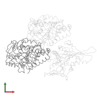 Tubulin alpha-1B chain in PDB entry 4uxr, assembly 1, front view.