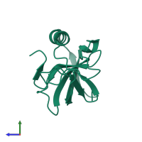 Putative membrane protein IgaA homolog in PDB entry 4uzm, assembly 1, side view.