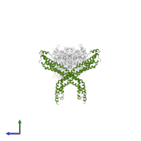 Haptoglobin-hemoglobin receptor in PDB entry 4wjg, assembly 3, side view.