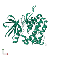 Non-receptor tyrosine-protein kinase TYK2 in PDB entry 4wov, assembly 1, front view.