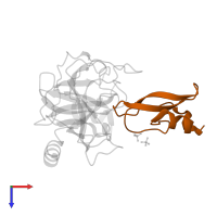 Pancreatic trypsin inhibitor in PDB entry 4wxv, assembly 1, top view.