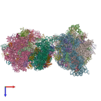 PDB entry 4wzd coloured by chain, top view.