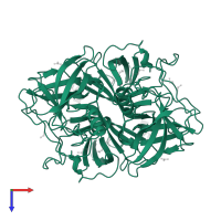 VP1 in PDB entry 4wzl, assembly 1, top view.