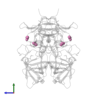 ACETATE ION in PDB entry 4wzl, assembly 1, side view.