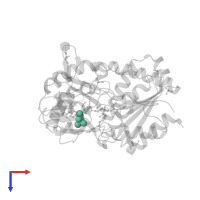 (4S)-2-METHYL-2,4-PENTANEDIOL in PDB entry 4x91, assembly 2, top view.