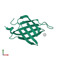 Glucosidase 2 subunit beta in PDB entry 4xqm, assembly 1, front view.