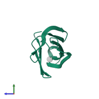 Glucosidase 2 subunit beta in PDB entry 4xqm, assembly 1, side view.