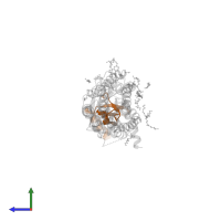 Processed fractalkine in PDB entry 4xt1, assembly 1, side view.