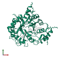 Aldo-keto reductase family 1 member B10 in PDB entry 4xzl, assembly 1, front view.