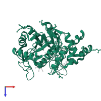 Aldo-keto reductase family 1 member B10 in PDB entry 4xzl, assembly 1, top view.