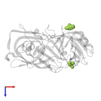 GLYCEROL in PDB entry 4y5k, assembly 1, top view.