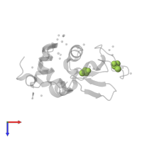 DIMETHYL SULFOXIDE in PDB entry 4yem, assembly 1, top view.