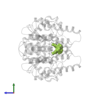 2-chloro-N-[4-chloro-3-(dimethylsulfamoyl)phenyl]acetamide in PDB entry 4yqm, assembly 1, side view.