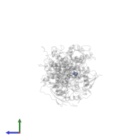 FE2/S2 (INORGANIC) CLUSTER in PDB entry 4ysz, assembly 2, side view.
