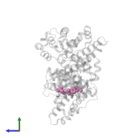 (2S)-2-(6-methoxynaphthalen-2-yl)propanoic acid in PDB entry 4zbr, assembly 1, side view.