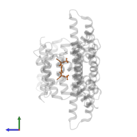 A8Ap phosphopeptide in PDB entry 4zq0, assembly 1, side view.