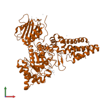 O-GlcNAcase NagJ in PDB entry 4zxl, assembly 1, front view.