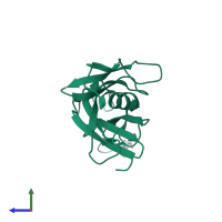 Protein C2-DOMAIN ABA-RELATED 4 in PDB entry 5a51, assembly 2, side view.