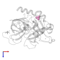 PHOSPHATE ION in PDB entry 5afz, assembly 1, top view.