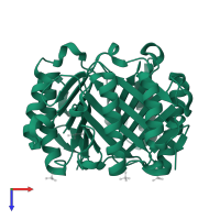 Macrophage migration inhibitory factor in PDB entry 5bsi, assembly 1, top view.