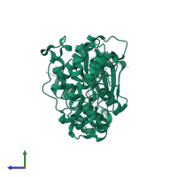 Mitogen-activated protein kinase 7 in PDB entry 5byy, assembly 1, side view.
