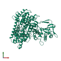 Malate synthase G in PDB entry 5cew, assembly 1, front view.