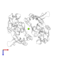 MAGNESIUM ION in PDB entry 5cmc, assembly 1, top view.