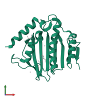 DNA gyrase subunit B in PDB entry 5ctw, assembly 1, front view.