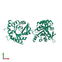 De novo kemp eliminase KE07 round 7 in PDB entry 5d37, assembly 1, front view.