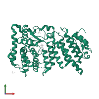 Menin in PDB entry 5ddf, assembly 1, front view.