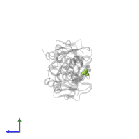 PHOSPHATE ION in PDB entry 5dor, assembly 1, side view.