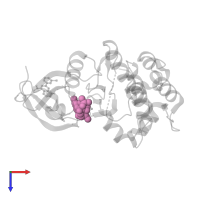 ADENOSINE-5'-TRIPHOSPHATE in PDB entry 5dos, assembly 1, top view.