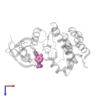 4-({5-amino-1-[(2,6-difluorophenyl)carbonyl]-1H-1,2,4-triazol-3-yl}amino)benzenesulfonamide in PDB entry 5dpv, assembly 1, top view.