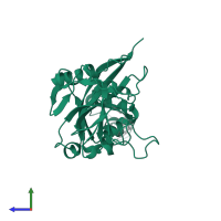 Poly [ADP-ribose] polymerase 2 in PDB entry 5dsy, assembly 1, side view.
