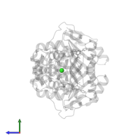 CHLORIDE ION in PDB entry 5dva, assembly 1, side view.