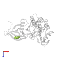 DI(HYDROXYETHYL)ETHER in PDB entry 5e1e, assembly 1, top view.