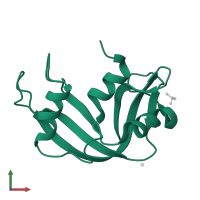 Ribonuclease pancreatic in PDB entry 5e5e, assembly 1, front view.