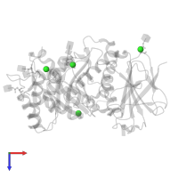 CHLORIDE ION in PDB entry 5e97, assembly 1, top view.