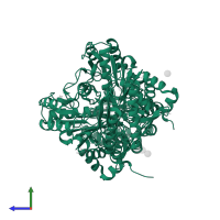 Ornithine aminotransferase in PDB entry 5eqc, assembly 1, side view.