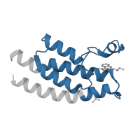 The deposited structure of PDB entry 5eww contains 1 copy of Pfam domain PF00439 (Bromodomain) in Peregrin. Showing 1 copy in chain A.