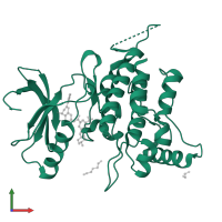 Epithelial discoidin domain-containing receptor 1 in PDB entry 5fdx, assembly 2, front view.