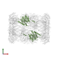 Proteasome subunit beta type-7 in PDB entry 5fg7, assembly 1, front view.