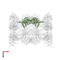 Proteasome subunit beta type-7 in PDB entry 5fg7, assembly 1, top view.