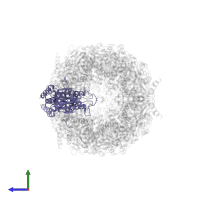 Proteasome subunit alpha type-4 in PDB entry 5fg7, assembly 1, side view.