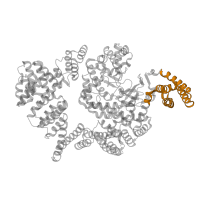 The deposited structure of PDB entry 5flc contains 2 copies of Pfam domain PF08771 (FKBP12-rapamycin binding domain ) in Serine/threonine-protein kinase mTOR. Showing 1 copy in chain F [auth B].