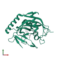 Poly [ADP-ribose] polymerase tankyrase-2 in PDB entry 5fpg, assembly 1, front view.
