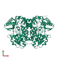 Cysteine desulfurase CsdA in PDB entry 5ft4, assembly 1, front view.