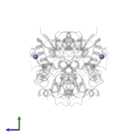 ZINC ION in PDB entry 5fth, assembly 2, side view.