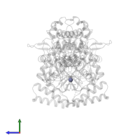 ZINC ION in PDB entry 5fvs, assembly 1, side view.