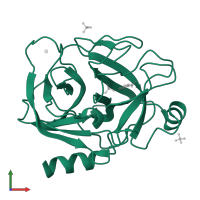 Serine protease 1 in PDB entry 5fxl, assembly 1, front view.